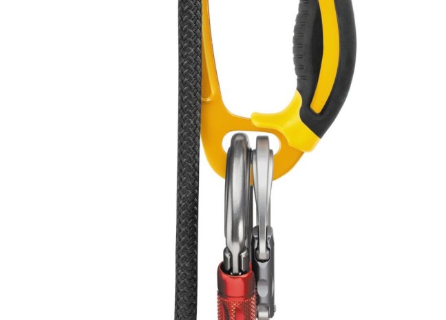 Ručný blokant Petzl Ascension - Farba: čierny, Pravý / ľavý: pravý
