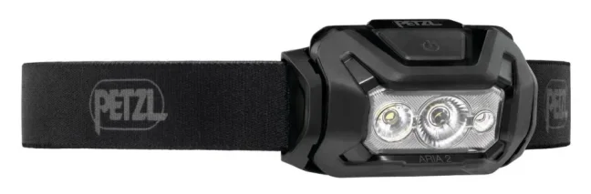 Pracovná čelovka s farebným svietením Petzl Aria 2 RGB - Farba: čierna