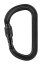 Veľká oceľová karabína Petzl Vulcan - Typ: screw lock, Farba: čierna