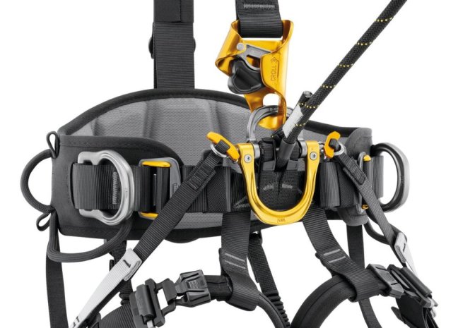 Bezpečnostný postroj Petzl Astro - Verzia: medzinárodná verzia - čierna farba, Veľkosť: 2