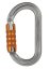 Oválna karabína Petzl OK - Typ: ball lock, Farba: šedá