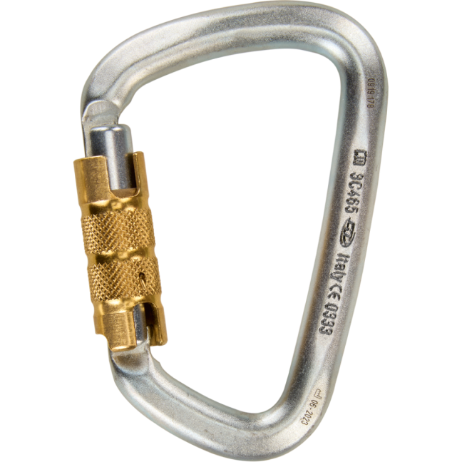Oceľová karabína Climbing Technology Large Steel - Typ: TG - triple lock