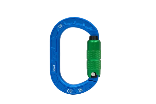 Oválna triple lock karabína Teufelberger karaT