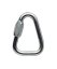 Trojuholníková spojka Petzl Delta - Typ: 8 mm s priečkou, Farba: strieborná