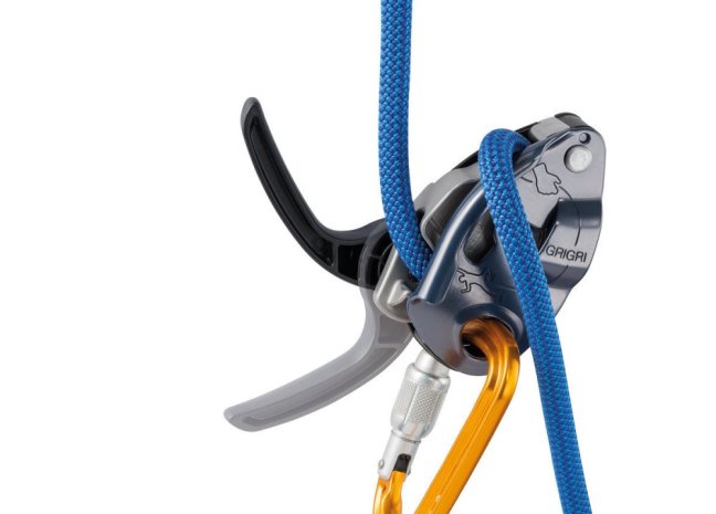 Istenie pri lezení Petzl Grigri - Farba: modrá