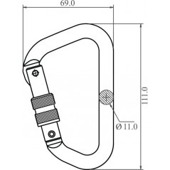 Duralová karabína ATEX Kratos FA5010322