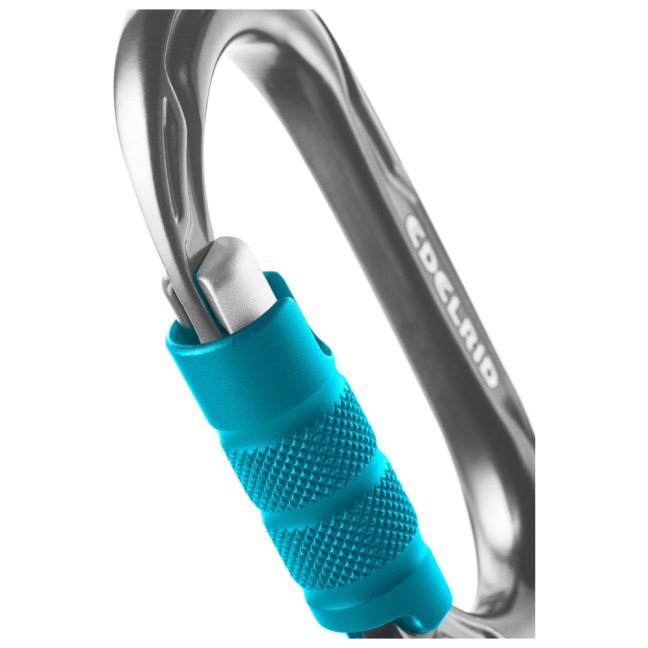 Malá oválna karabína Edelrid Kiwi - Typ: screw lock