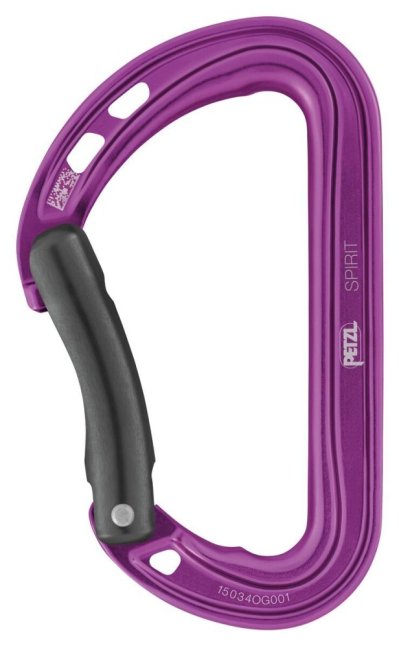 Horolezecká karabína Petzl Spirit - Typ: bent, Farba: zelená