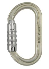 Oválna oceľová karabína Petzl Oxan