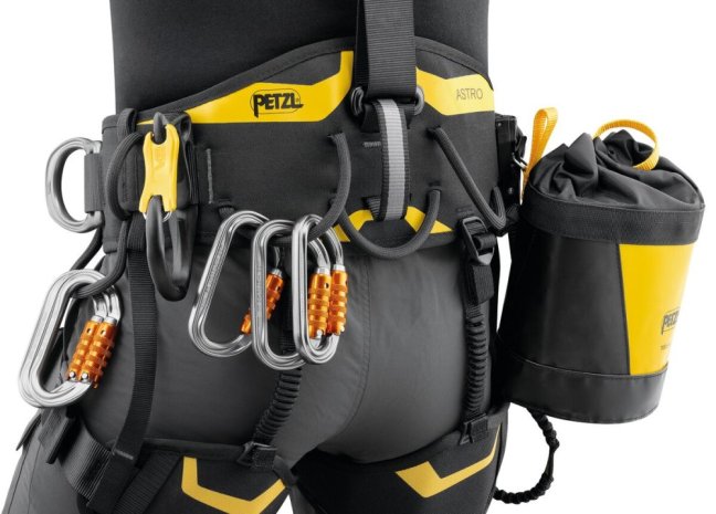 Bezpečnostný postroj Petzl Astro - Verzia: medzinárodná verzia - čierna farba, Veľkosť: 2