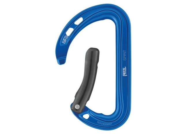 Horolezecká karabína Petzl Spirit - Typ: bent, Farba: fialová