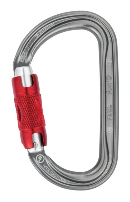 Asymetrická karabína Petzl Am´D - Typ: triact lock, Farba: čierna