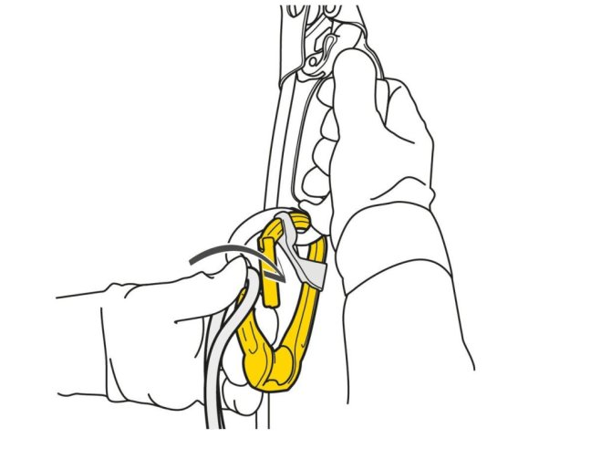 Karabína s kladkou Petzl Rollclip A - Typ: bez zámku