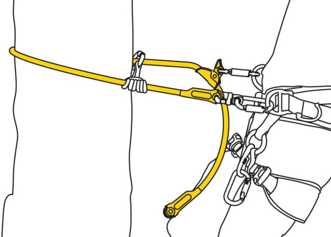 Kmeňovka s oceľovým jadrom Petzl Microflip - Dĺžka: 5,5 m