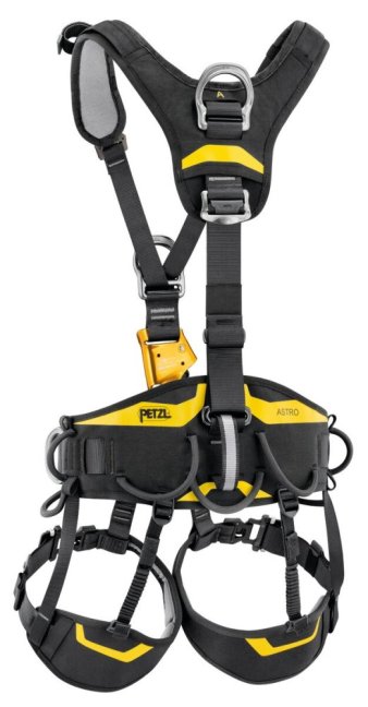 Bezpečnostný postroj Petzl Astro - Verzia: medzinárodná verzia - čierna farba, Veľkosť: 2