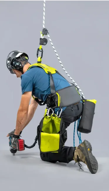 Bezpečnostné lano so zachytávačom Edelrid Ombilix 140 - Dĺžka: 20 m