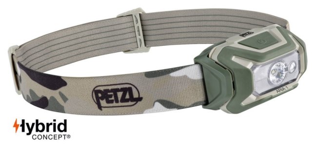 Vodotesná čelovka pre rybárov a polovníkov Petzl Aria 1 RGB - Farba: čierna