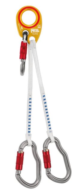 Prostriedok pre evakuáciu helikoptérou Petzl Iguane - horizontálny - Dĺžka: 25 cm