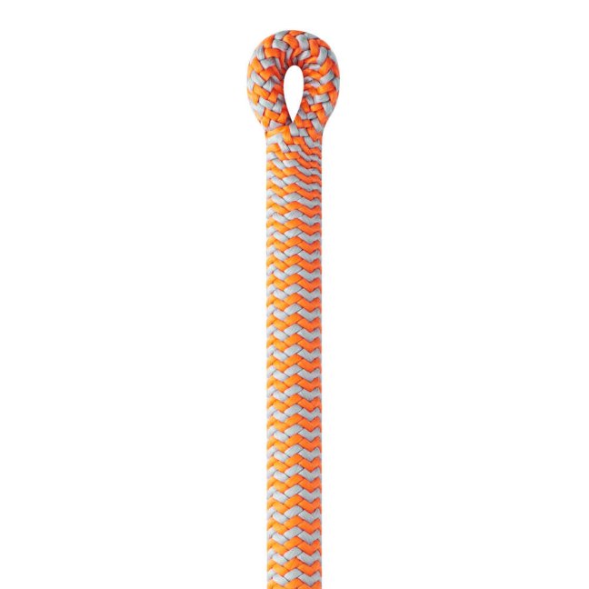 Arboristické lano Edelrid Woodpecker 11,7 mm - Dĺžka: 45 m, Farba: šedo-oranžové, Ukončenie: -