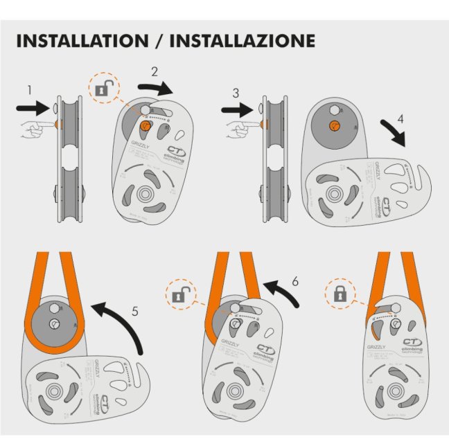 Spúšťacia kladka Climbing Technology Grizzly
