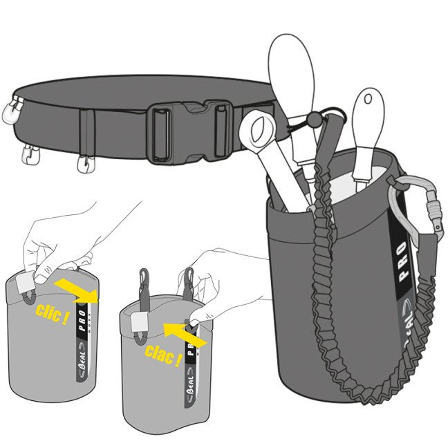 Vrecko / kapsa na nástroje Beal Tool Bucket II - Veľkosť: 5 l - Long