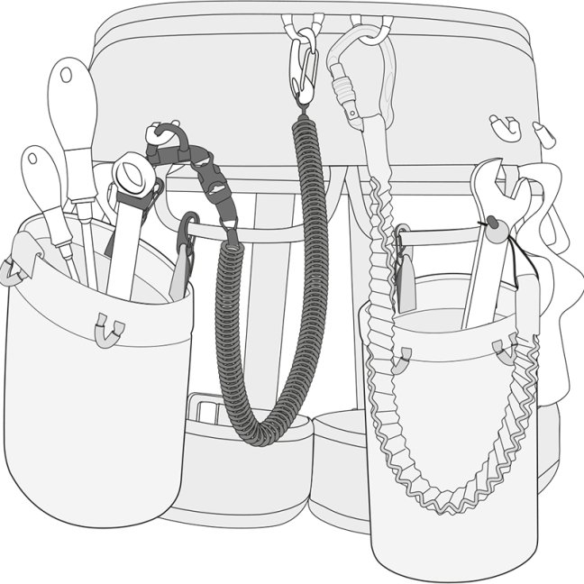 Vrecko / kapsa na nástroje Beal Tool Bucket II - Veľkosť: 5 l - Long