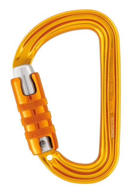 Kompaktná karabína Petzl Sm'D - Typ: twist lock, Farba: žltá