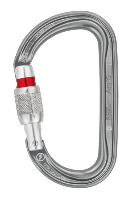 Asymetrická karabína Petzl Am´D - Typ: twist lock, Farba: čierna