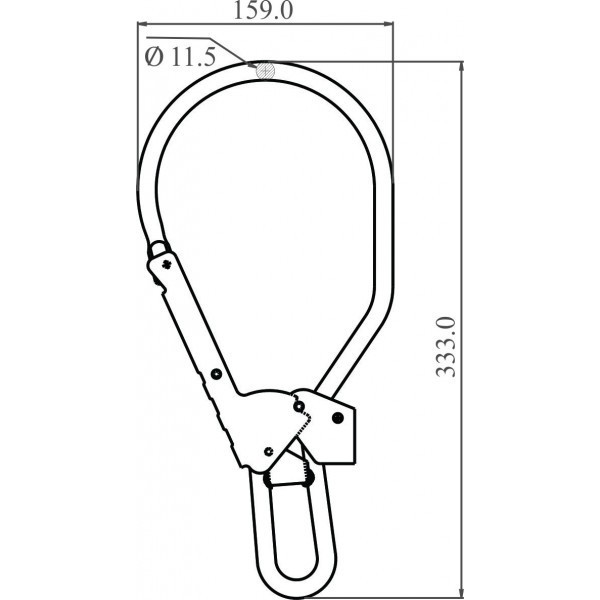 Stožiarnický hák Kratos Tower Hook FA 50 213 80