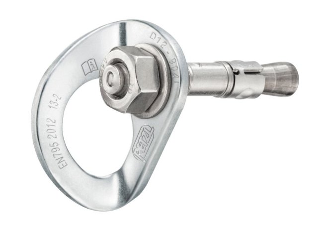 Kotviaci bod Petzl Coeur - Veľkosť: STAINLESS - 10 mm - plaketa s nitom