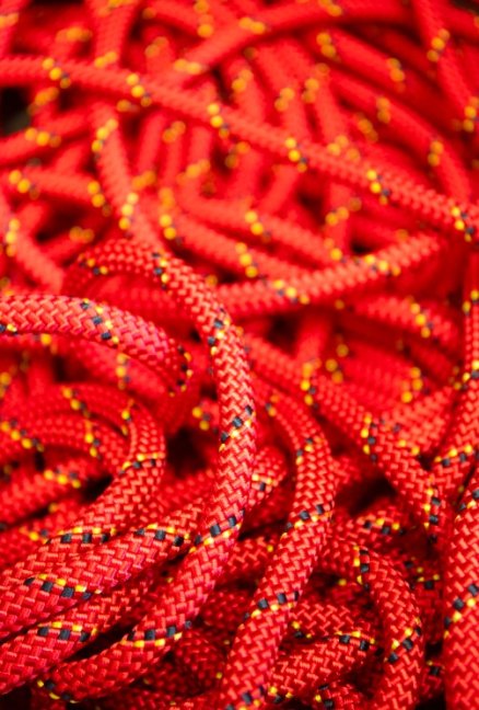 Statické lano Petzl Parallel 10,5 mm červené - metráž