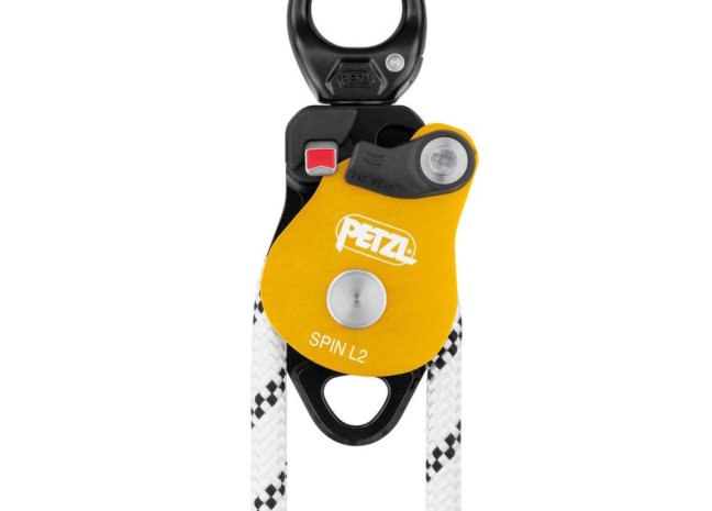Kladka s otvárateľnou bočnicou Petzl Spin L - Typ: Spin L1, Farba: čierna