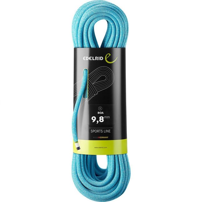 Lezecké lano Edelrid Boa 9,8 mm - Dĺžka: 60 m, Farba: červené