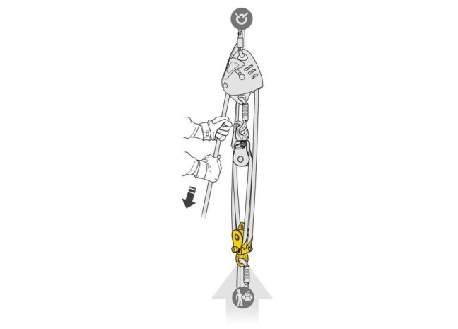 Kladka Petzl Spin L - Typ: Spin L1, Farba: čierna