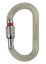 Oválna oceľová karabína Petzl Oxan - Typ: screw lock, Farba: zlatá