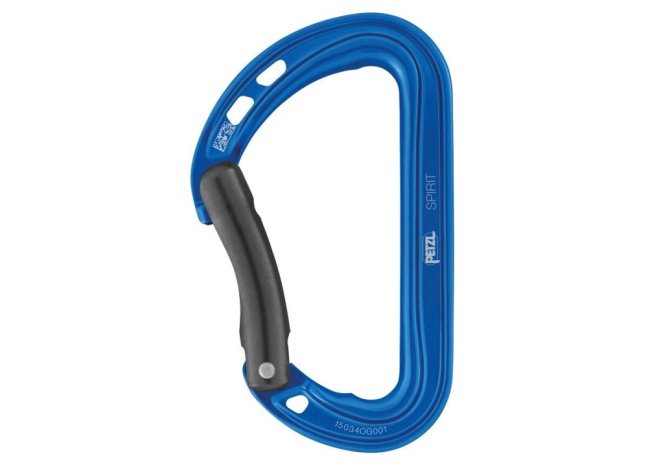 Horolezecká karabína Petzl Spirit - Typ: bent, Farba: fialová