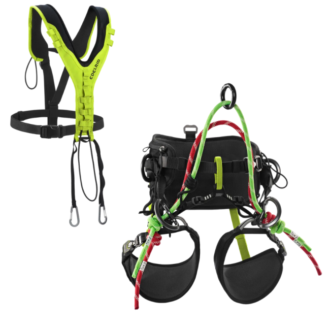 Arboristický postroj Edelrid Treerex II - Verzia: Set Treerex + Bungee Chest, Veľkosť: 1