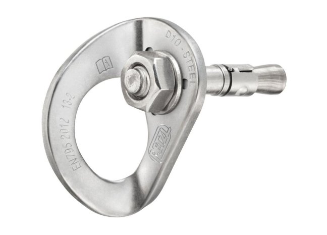 Kotviaci bod / kotviaci nit Petzl Coeur - Veľkosť: STEEL - 10 mm - plaketa bez nitu