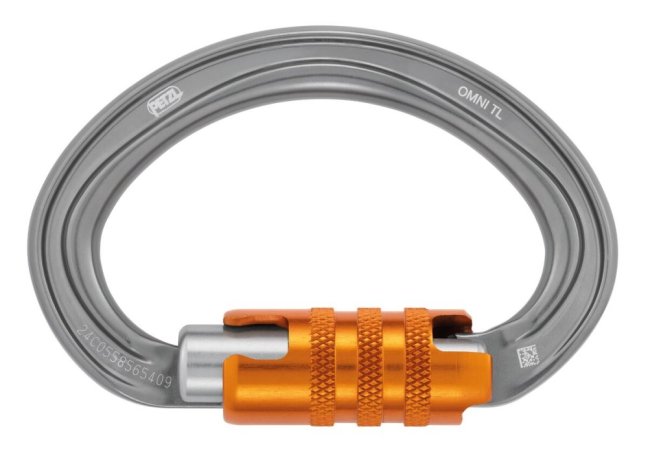 Karabína pólkruhová Petzl Omni - Typ: triple lock