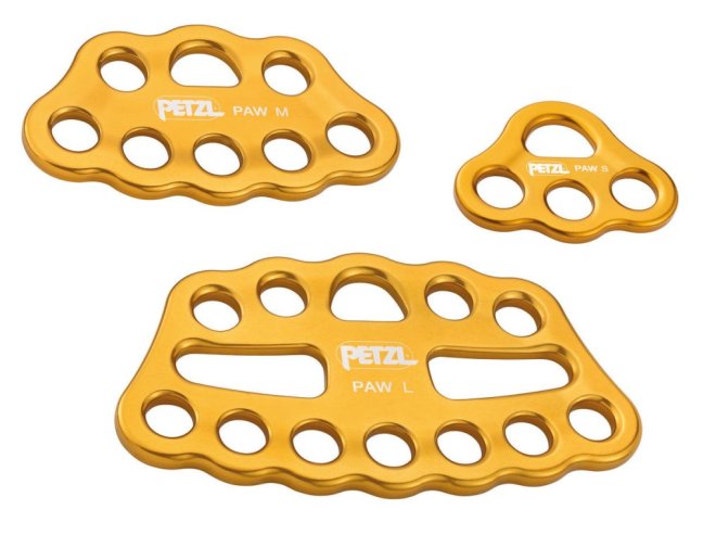 Kotviaca platňa Petzl Paw - Veľkosť: S - čierna